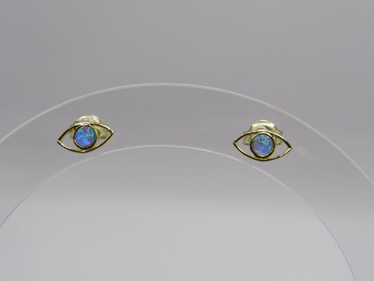 Evil Eye Earrings -Gold
