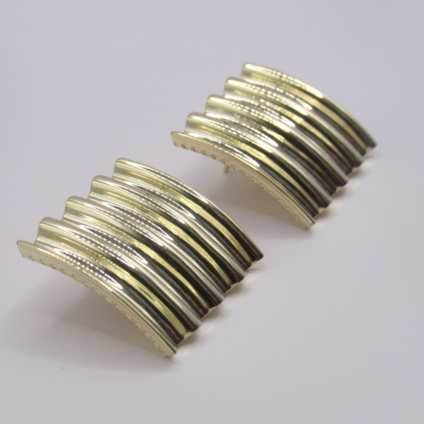 Bold Rectangle Earrings - Gold