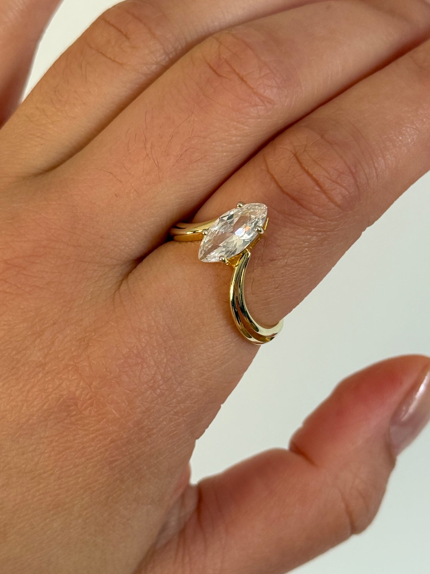 Marquise Wave Ring