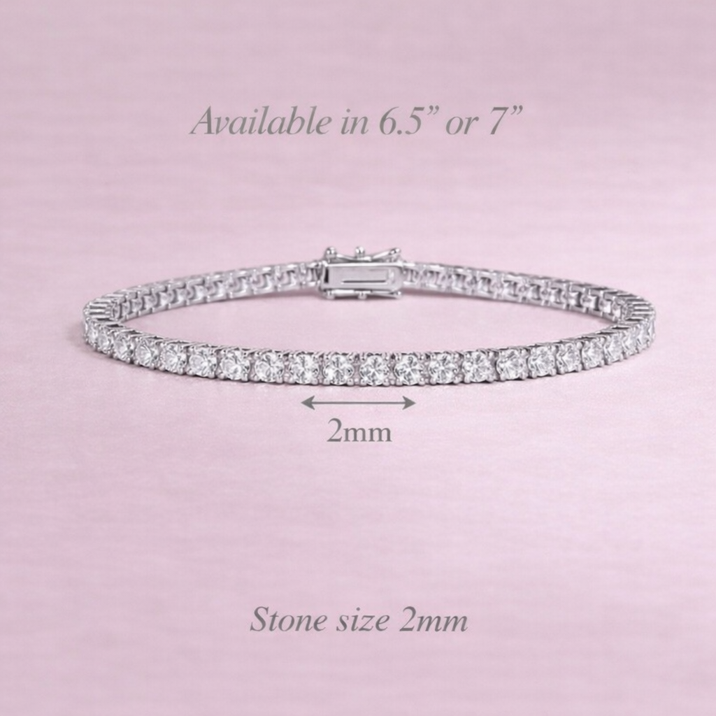 Dulces Essential Tennis Bracelet — 2mm