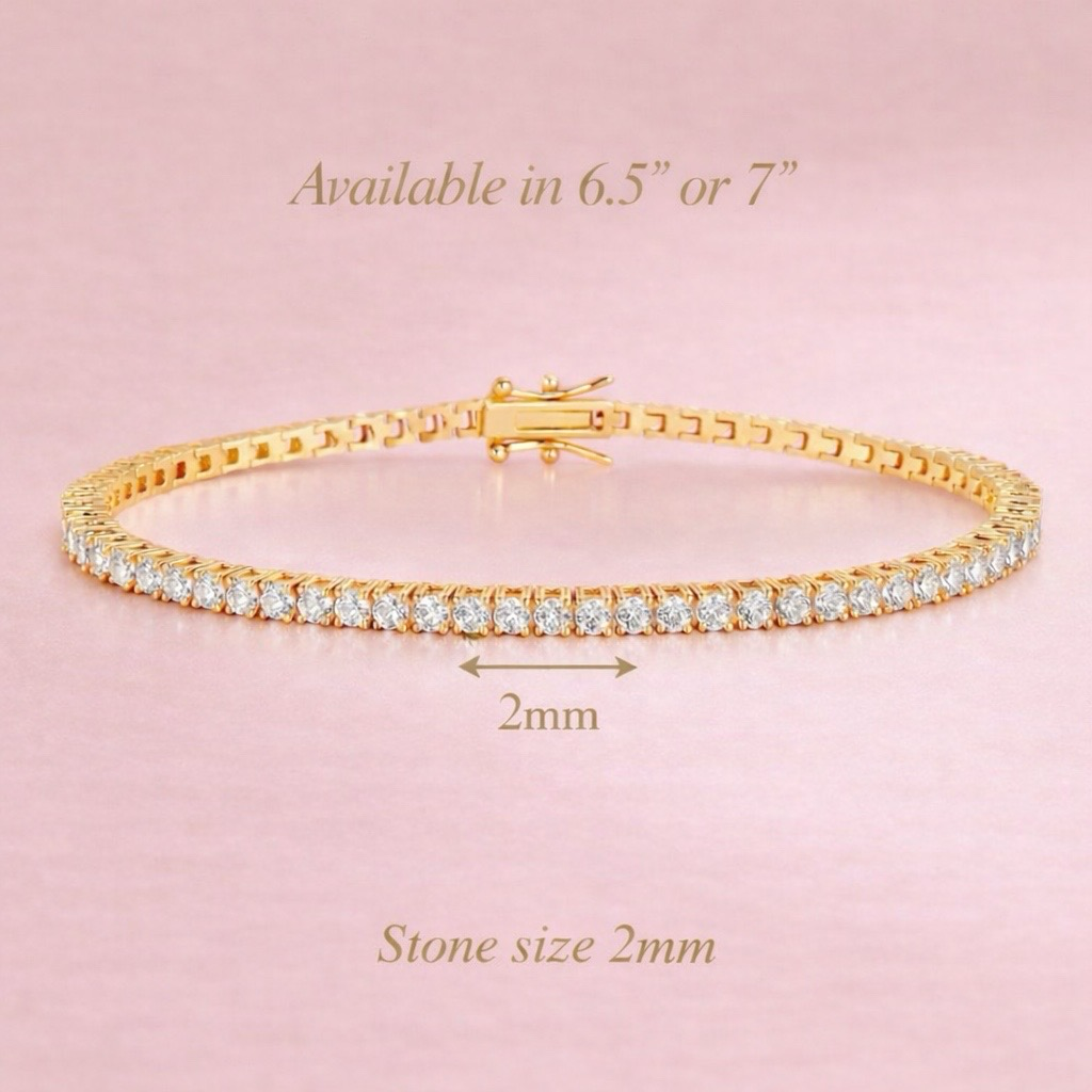 Dulces Essential Tennis Bracelet — 2mm