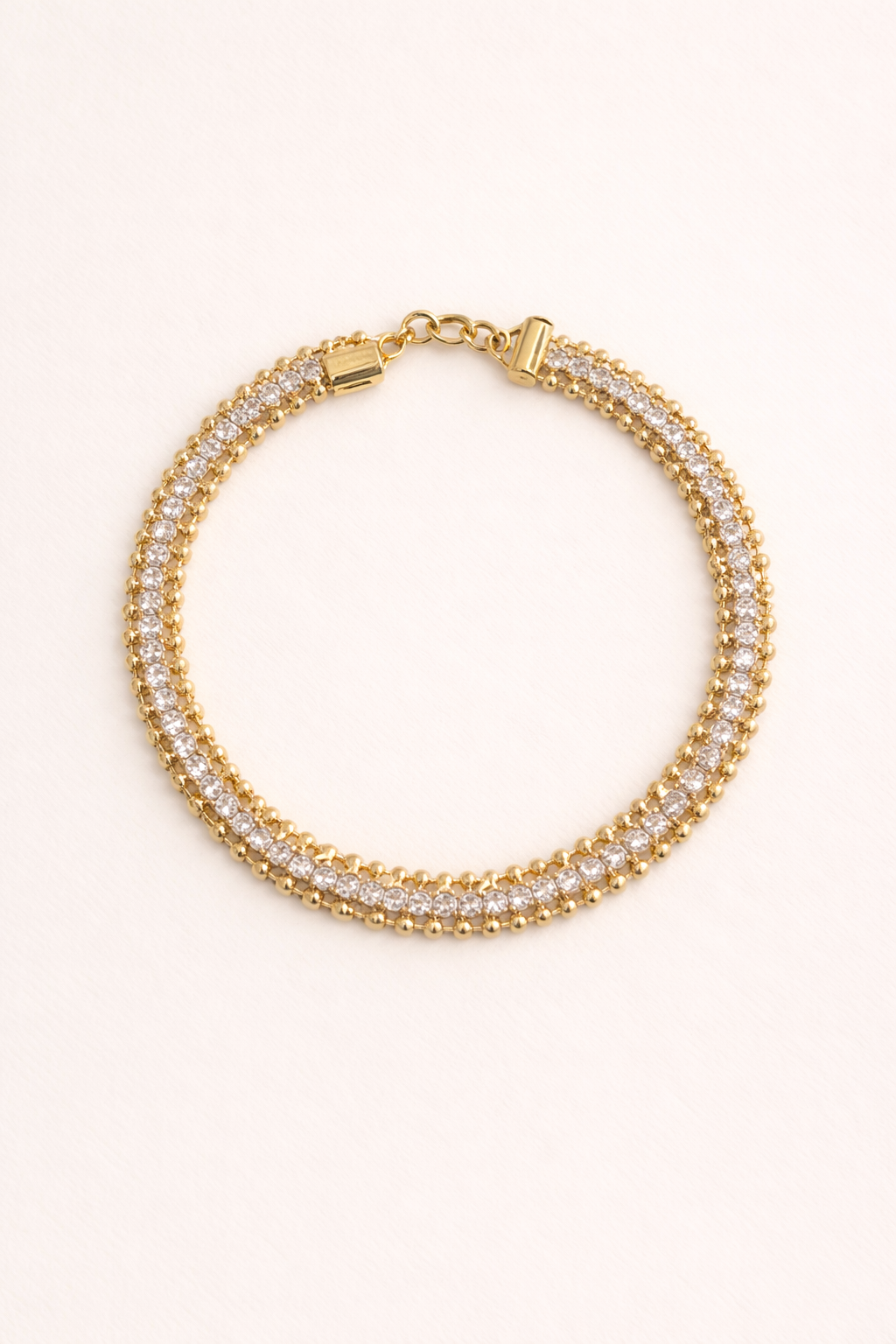 Double Row Beaded Tennis Bracelet