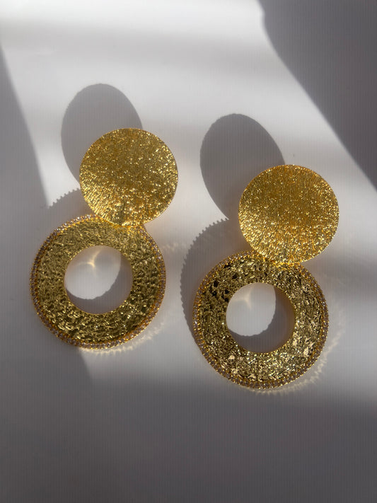 Golden Sphere Earrings