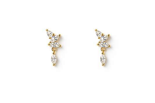 Petite Crystal Drop Studs